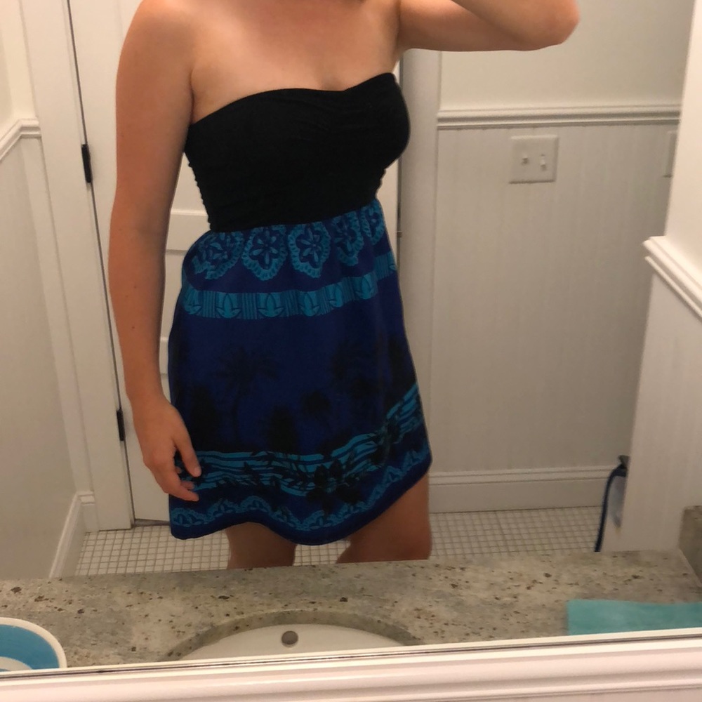 Strapless summer dress